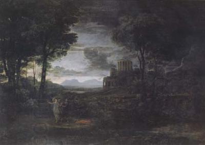 Claude Lorrain Nocturnal Landscape with Jacob and the Angel (mk17) China oil painting art